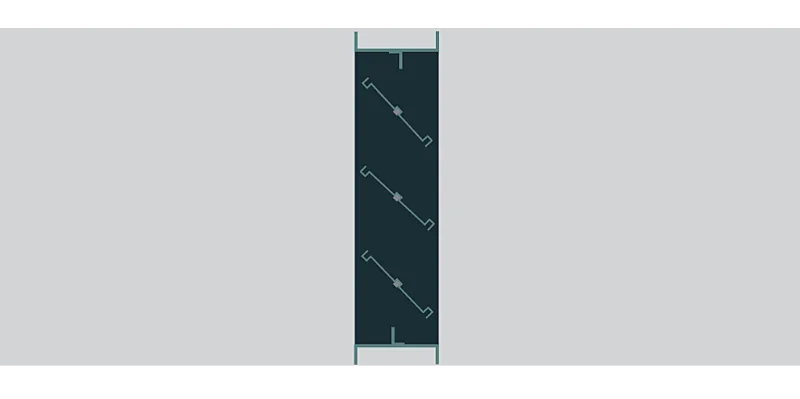 Illustration of an airflow damper in a duct