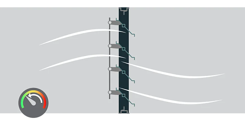 Illustration demonstrating pressure relief