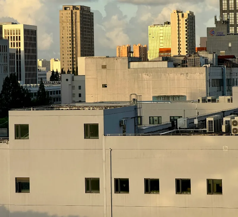Rooftop of a building