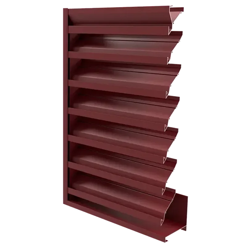 LE-36 Hurricane Louver with Maroon Finish